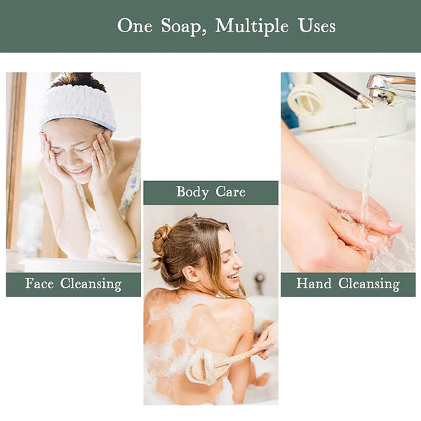 Barre de savon écologique ADK à la boue et à la rose, 16 oz, en boîte