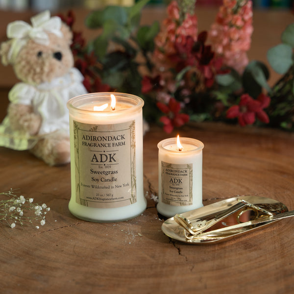 Bougie au foin d'odeur