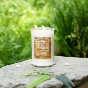 Bougie festive au baume à la vanille