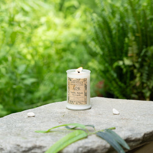 Bougie festive au baume à la vanille