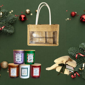 Bougie festive au baume à la vanille