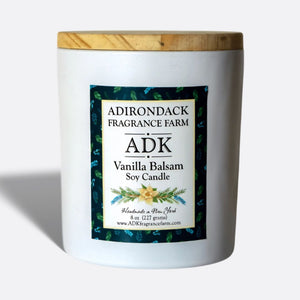 Bougie festive au baume à la vanille