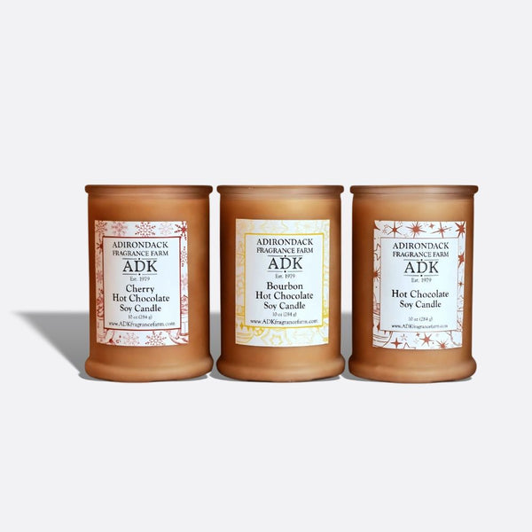 Coffret de bougies de Noël au cacao