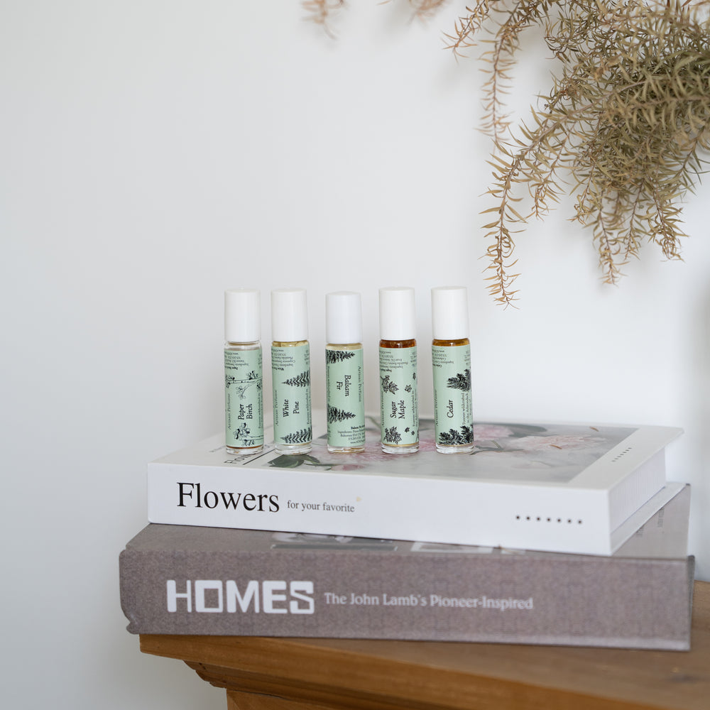 Coffret découverte de 5 rollers parfumés botaniques 0,33 oz