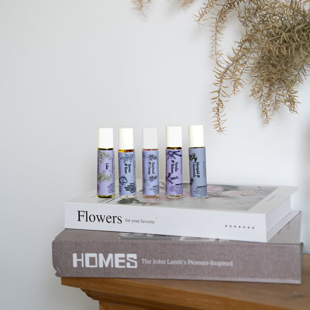 Coffret découverte de 5 rollers parfumés botaniques 0,33 oz