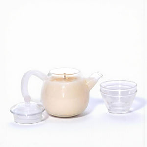 Bougie théière pivoine 4,5 oz