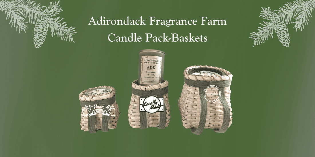 Adirondack Pack-Basket Candle Holders