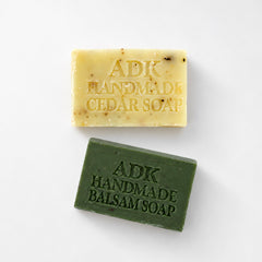 Cedar & Balsam Fir Soap Duo | Handmade Cold Process Soap Bars (4 oz × 2, Unwrapped)