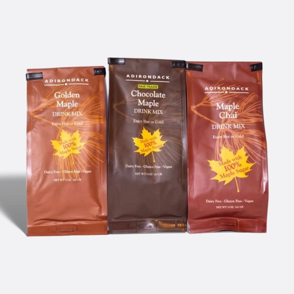 Chocolate Maple Drink Mix 5oz in an ADK brand pouch