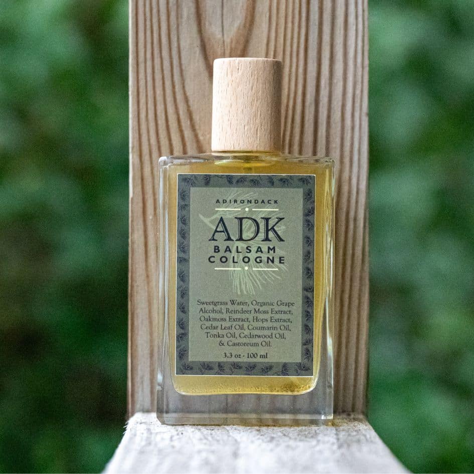 Bottle of Balsam Cologne with ADK Fragrance Farm Label