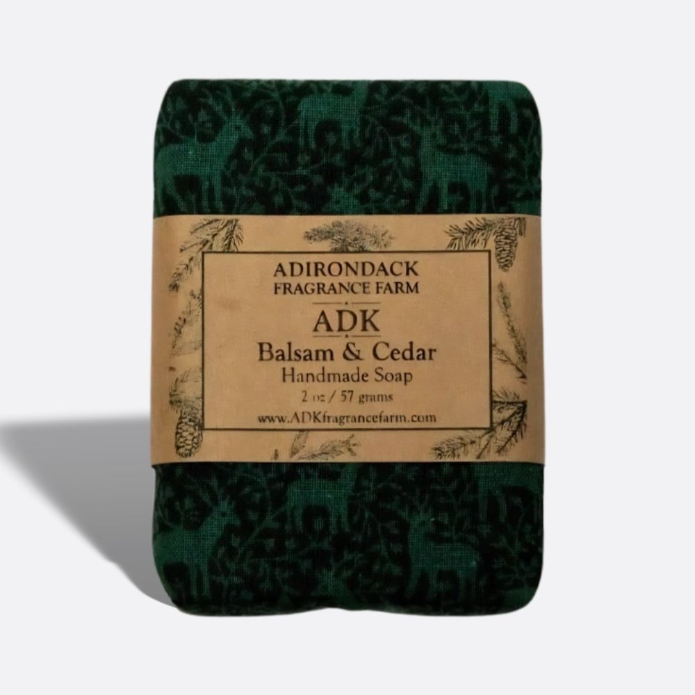 Balsam Cedar Soap 2oz Cloth Wrapped (2)
