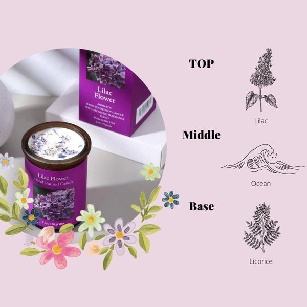Lilac Candle Boxed