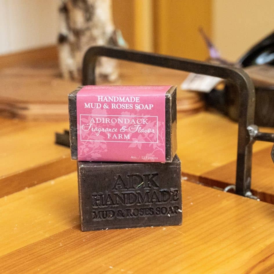 Mud & Roses Soap Wrapped 4oz with ADK Label
