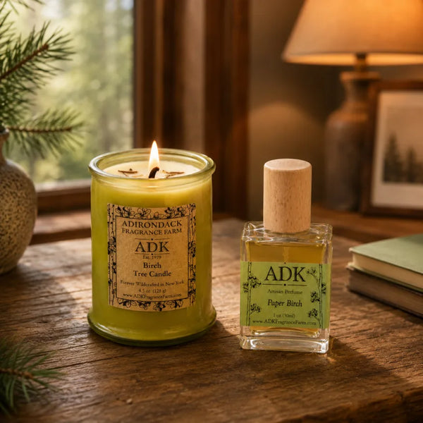 Birch Candle & Perfume Set
